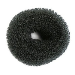 Sibel Hair Bun Ring Black 8cm Diameter
