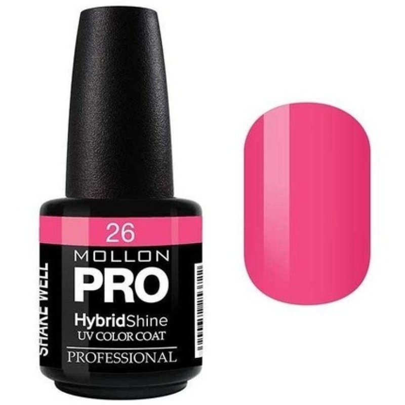 Mollon Pro Semipermanent Hybrid Shine Nail Polish 15ml Alice 26