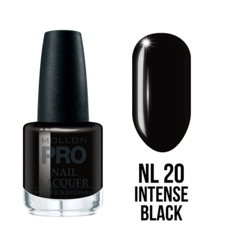 Mollon 20 Intense Black Hardening Nail Lacquer 15 Ml