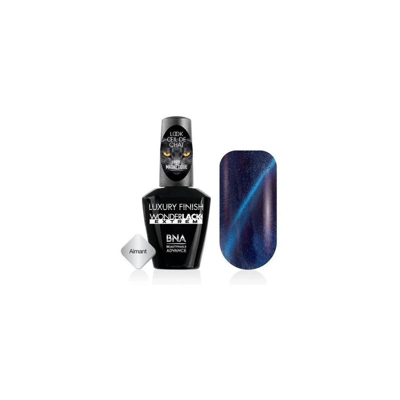 Bna Wonderlack Extrem Cat Eye Russian Blue Permanent Nail Polish 12ml