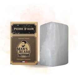 Man's Beard Real Alaunstone 75 G Block Natural Deodorant Without Aluminium Hydrochloride