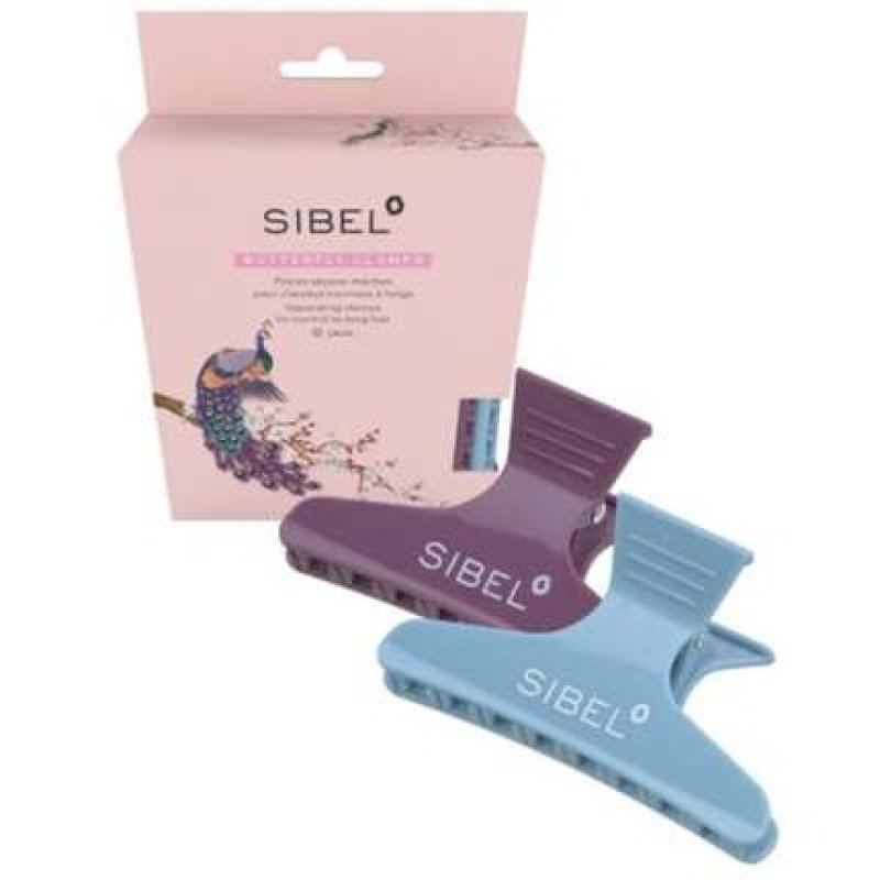 Sibel Butterfly Clamps Pack Of Butterfly Clips Turquoise And Plum 6 Units