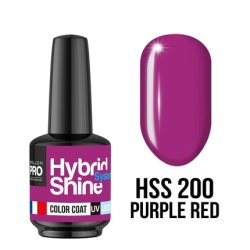 Hybrid Nail Polish Shine System 200 Purple Red Uvled Color Mollon