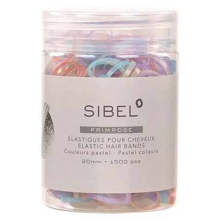 Sibel Elastic Bands Pastel 20mm 500 Pieces