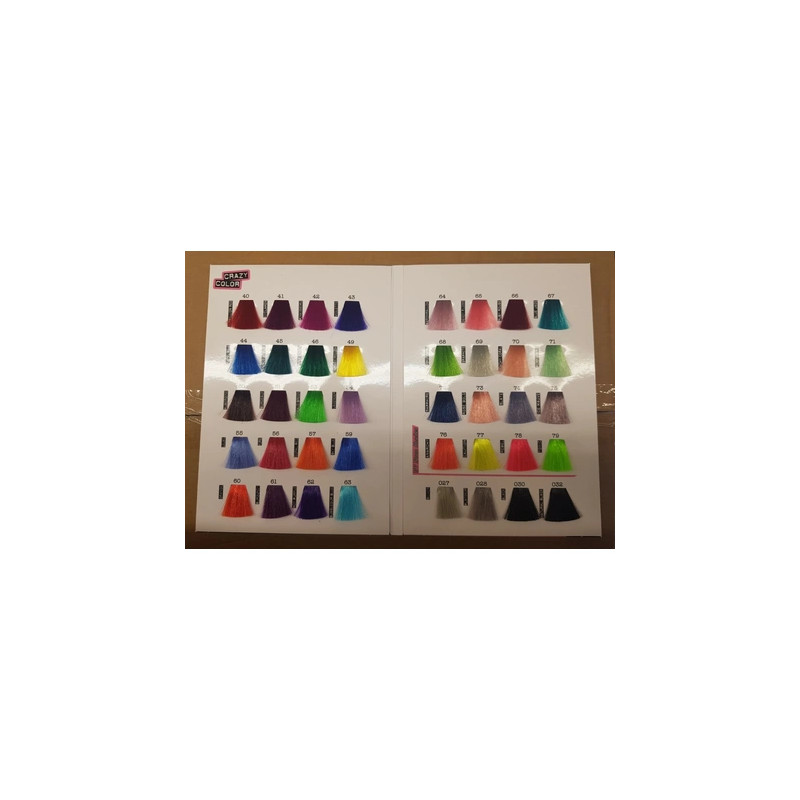 Crazy Color Hair Dye Shade Chart Book 2019 Version A5 Size