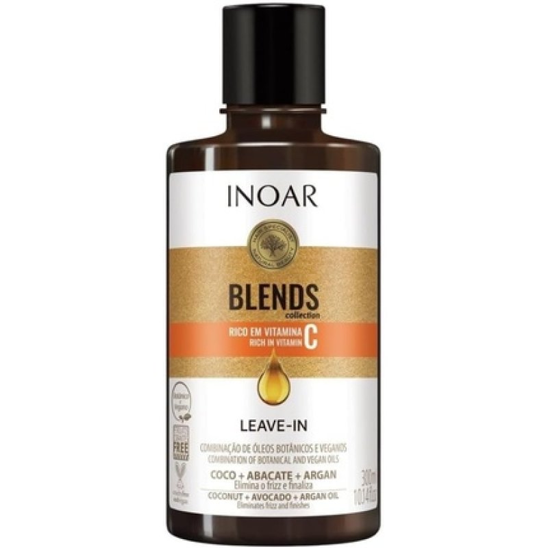 Inoar Leavein Blends Vitamin C 300ml Nourishing Hair Treatment