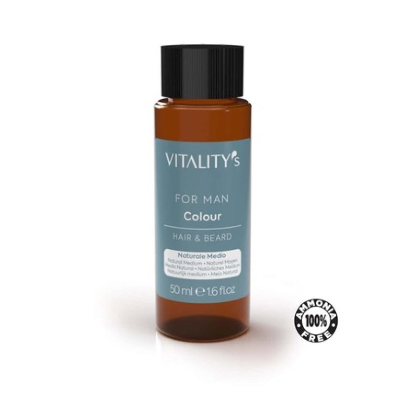 Vitality's Hair Dye For Hair & Mustache Medium Natural 50ml