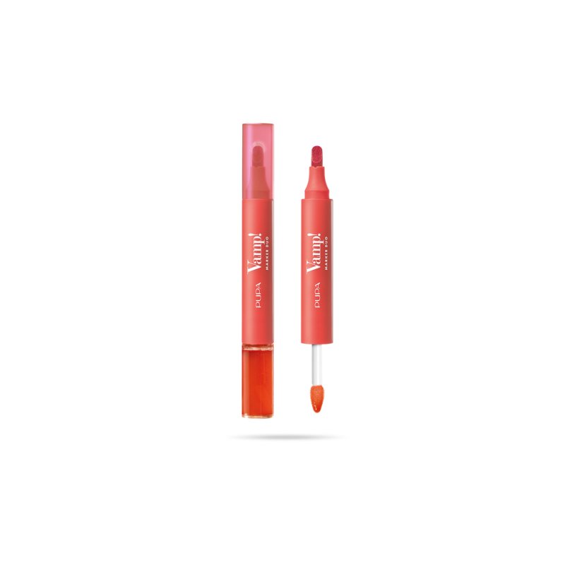 Vamp Marker Duo Lip Marker & Oilgloss 007 Red Potion 4 Ml