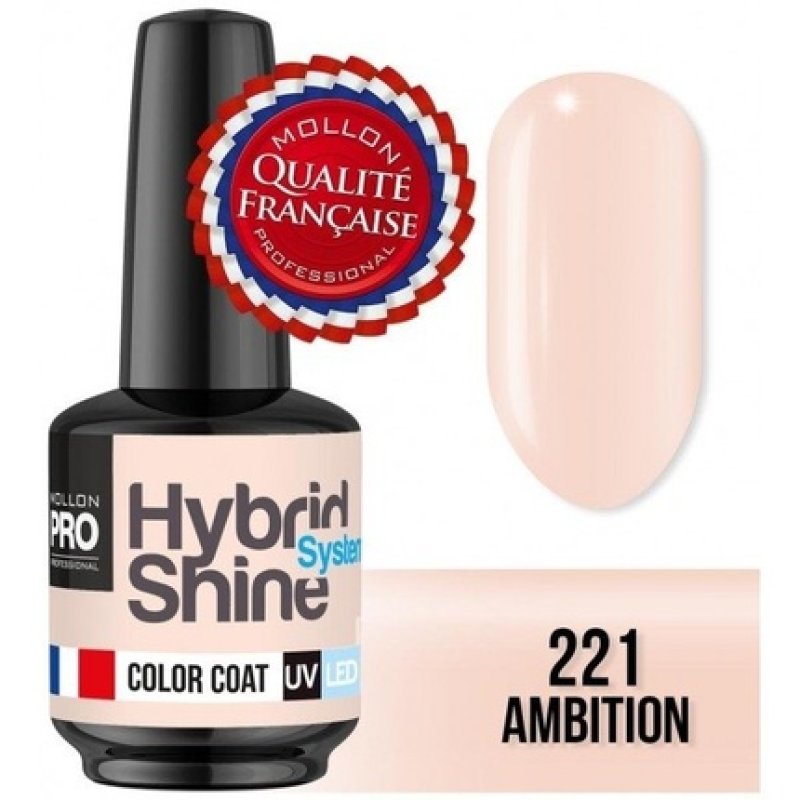Hybrid Shine Mini Semipermanent Nail Polish Mollon Pro 8ml 221