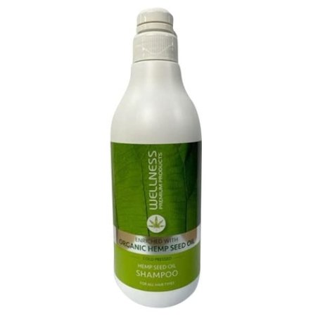 Wellness Premium Organic Hemp Shampoo Intensive Moisture For Weak Colortreated Hair 338 Oz 1 Liter