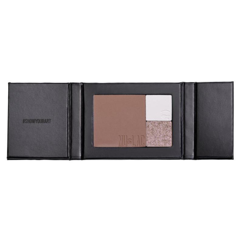 Mulac Cosmetics Medium Shot Palette makeup compact case Black