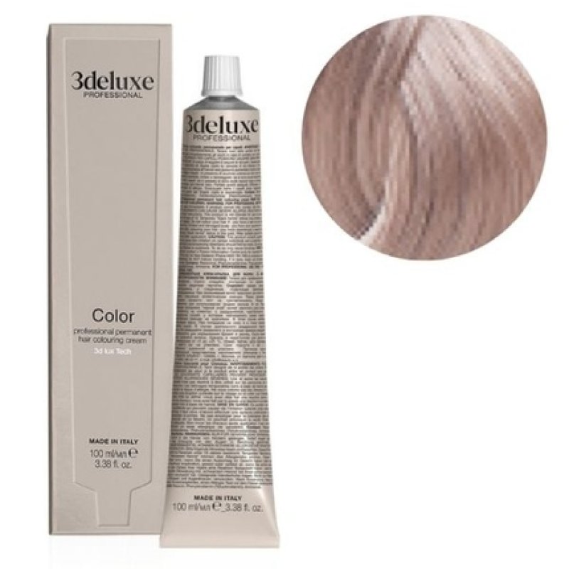 3deluxe Hair Color Platinum Ash Blonde 1012 100ml