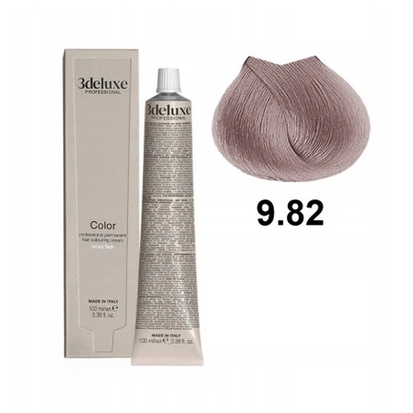 3deluxe Professional Hair Dye 982 Very Light Brown Opalescent Blonde 100ml