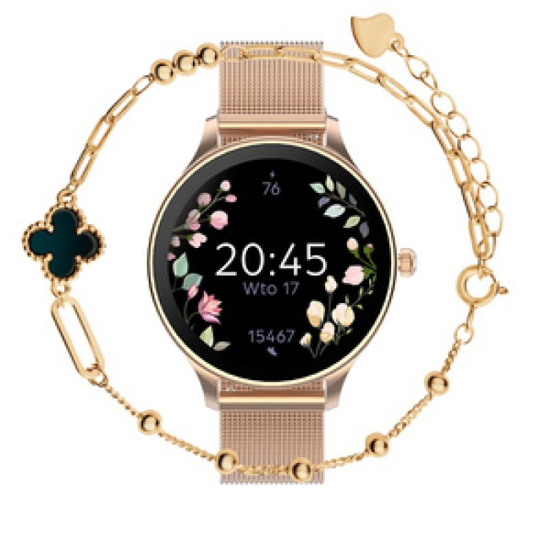 BUNDLE SMARTWATCH VEROLA ROSE GOLD AVEC BIJOU BRACELET VERONA
