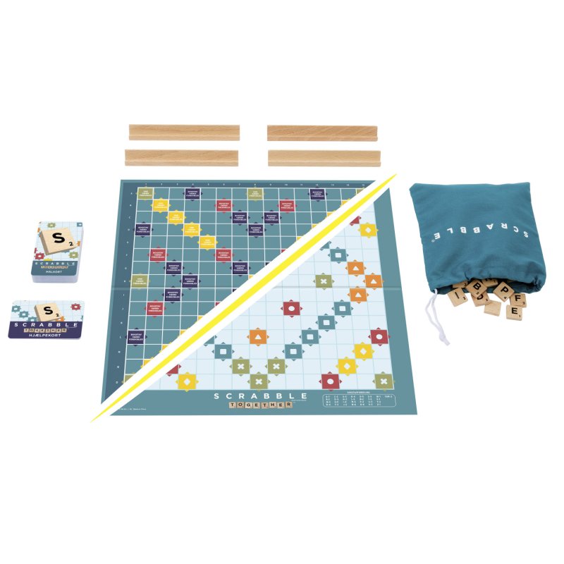 Mattel Games - Scrabble Wood Edition (DK) - 967-2606