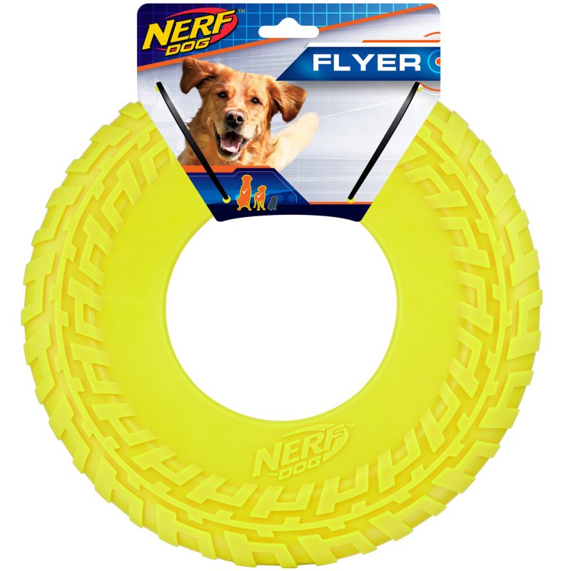 NERF - Dog Large Tire Flyer - Blue/Green - Large