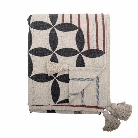 Bloomingville 82066562 plaid 130 x 160 cm Coton Naturel