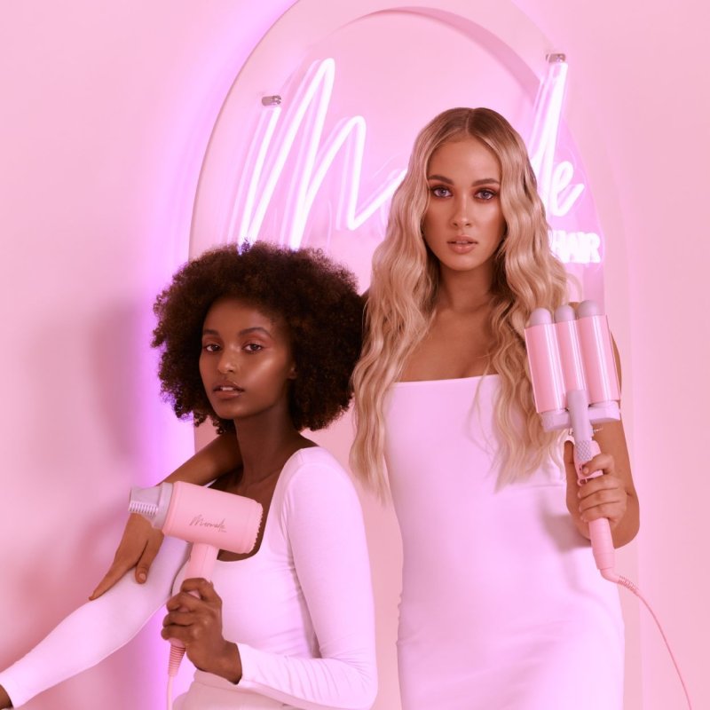 Mermade Hair Waver Fer à friser À chaleur Rose 2,5 m