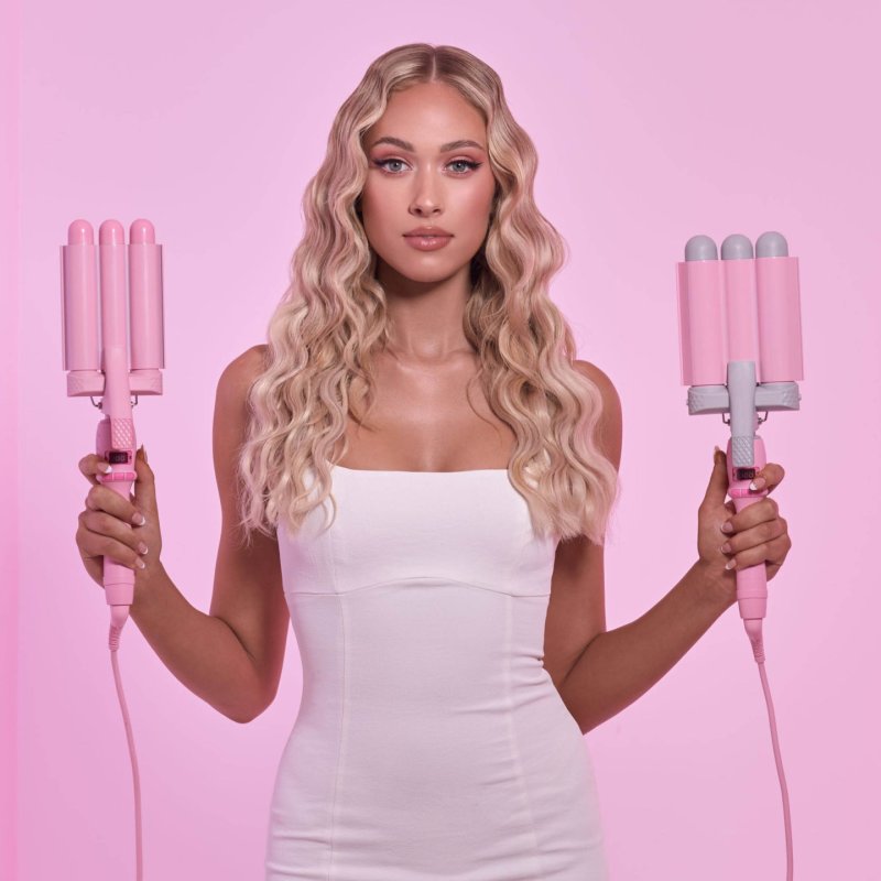 Mermade Hair Waver Fer à friser À chaleur Rose 2,5 m