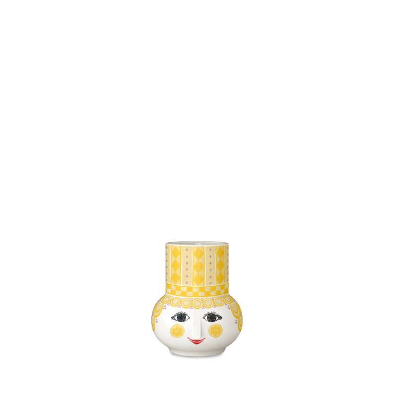 Bjørn Wiinblad - Olga Candle Holder - Yellow - H9 cm