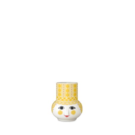Bjørn Wiinblad - Olga Candle Holder - Yellow - H9 cm