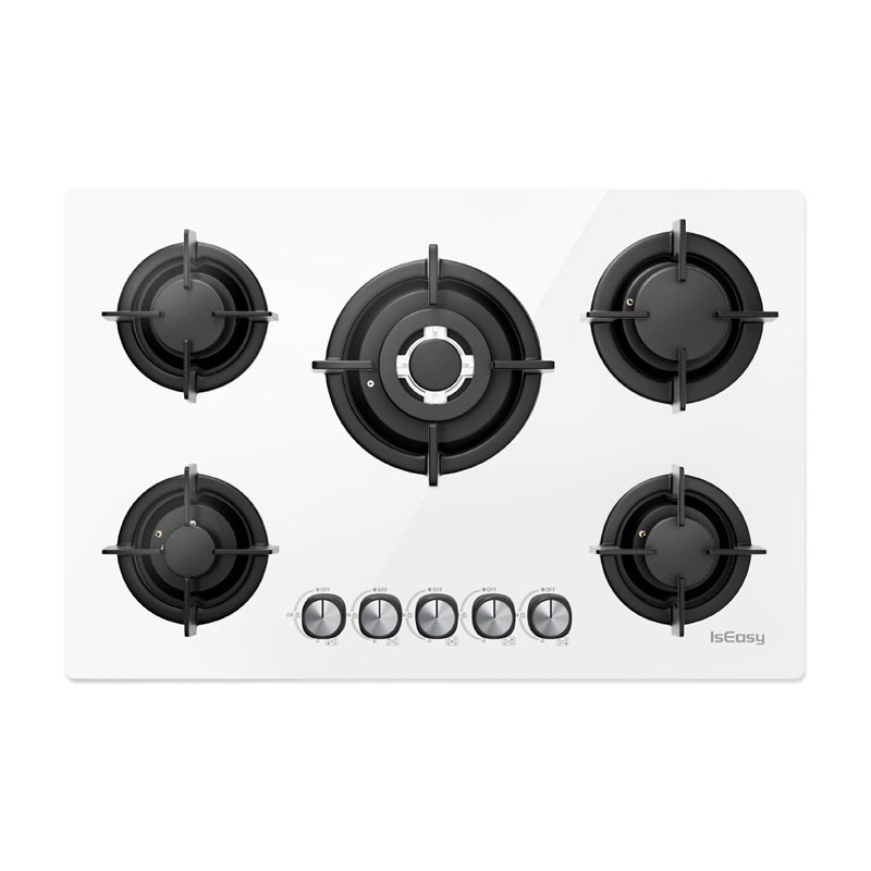 ISEASY MGBG-775 gas hob with 5 burners (white)