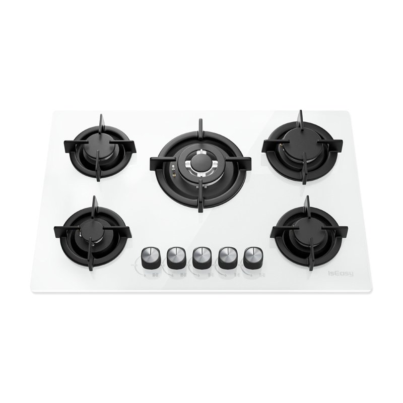 ISEASY MGBG-775 gas hob with 5 burners (white)