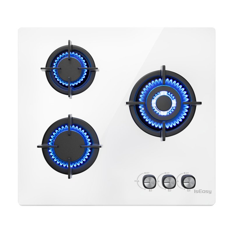 ISEASY MGBG-603 gas hob, 3 burners (white)