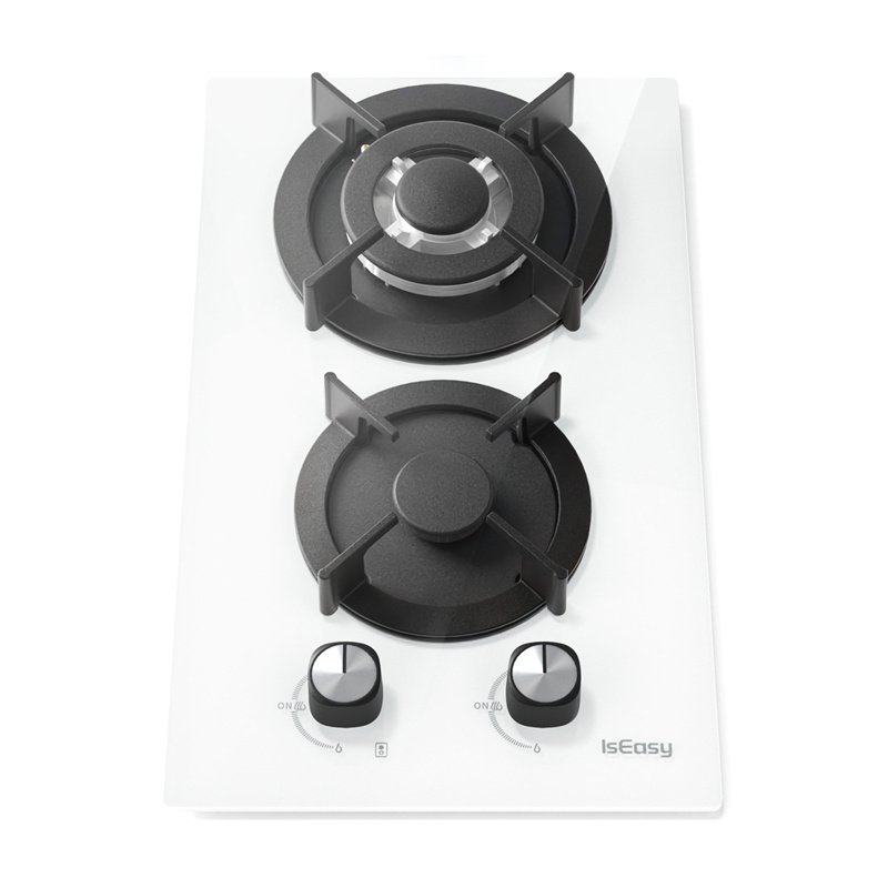 ISEASY MGBG-312A gas hob, 2 burners (white)