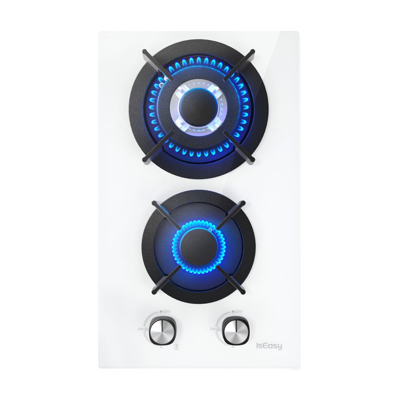 ISEASY MGBG-312A gas hob, 2 burners (white)