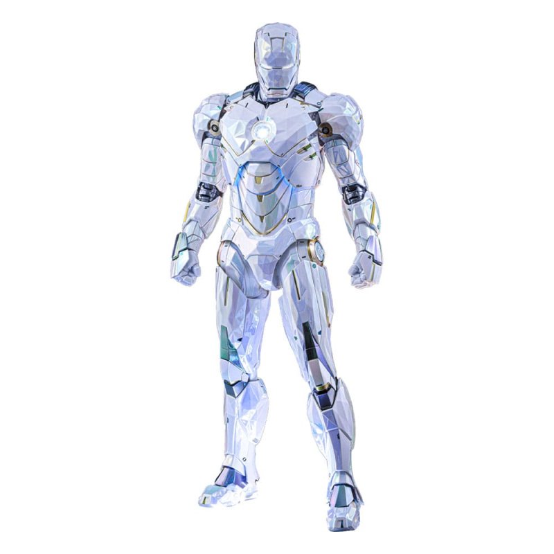 Iron Man 2 Movie Masterpiece Diecast Action Figure 1/6 Iron Man Mark IV (Sub-Zero Fractal Armor) Hot Toys Exclusive 33