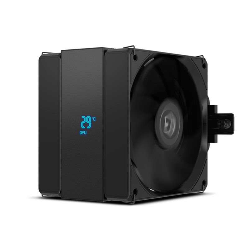 NOX Hummer H-200 LCD Processor Air cooler 12 cm Black 1 pc(s)