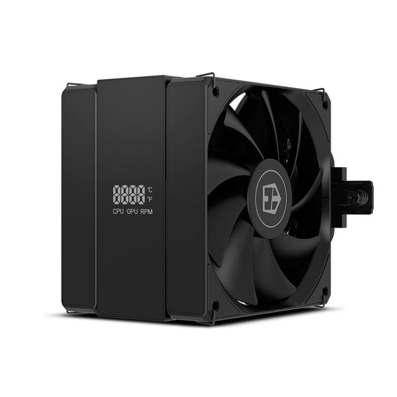 NOX Hummer H-200 LCD Processor Air cooler 12 cm Black 1 pc(s)
