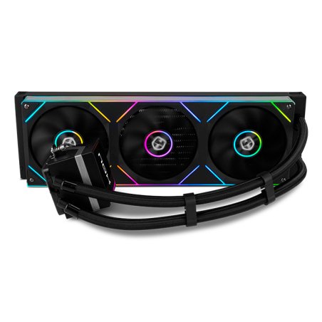 NOX Hummer M-360 LCD Black Processeur Refroidisseur de liquide tout-en-un 12 cm Noir 1 pièce(s)