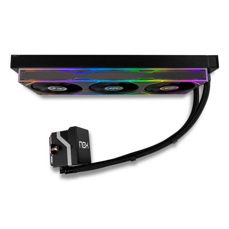 REFRIGERACION LIQUIDA NOX M-360 LCD 3XVENT 120MM PWM ARGB NEGRO