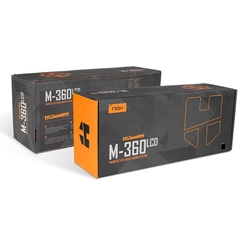 REFRIGERACION LIQUIDA NOX M-360 LCD 3XVENT 120MM PWM ARGB NEGRO