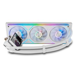 NOX Hummer M-360 LCD White Processor All-in-one liquid cooler 12 cm 1 pc(s)