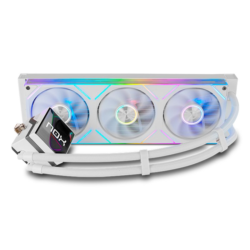 NOX Hummer M-360 LCD White Processor All-in-one liquid cooler 12 cm 1 pc(s)