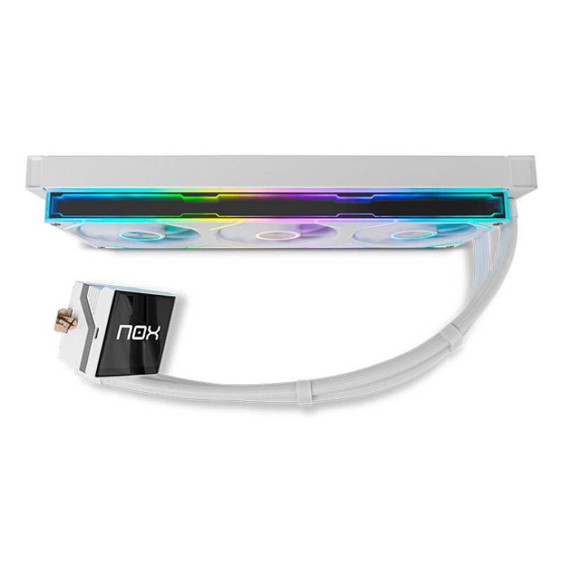 NOX Hummer M-360 LCD White Processor All-in-one liquid cooler 12 cm 1 pc(s)