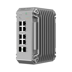 SWITCH INDUSTRIAL RUIJIE MANAGED POE 8G RJ45 2 SFP GIGABIT LAYER2