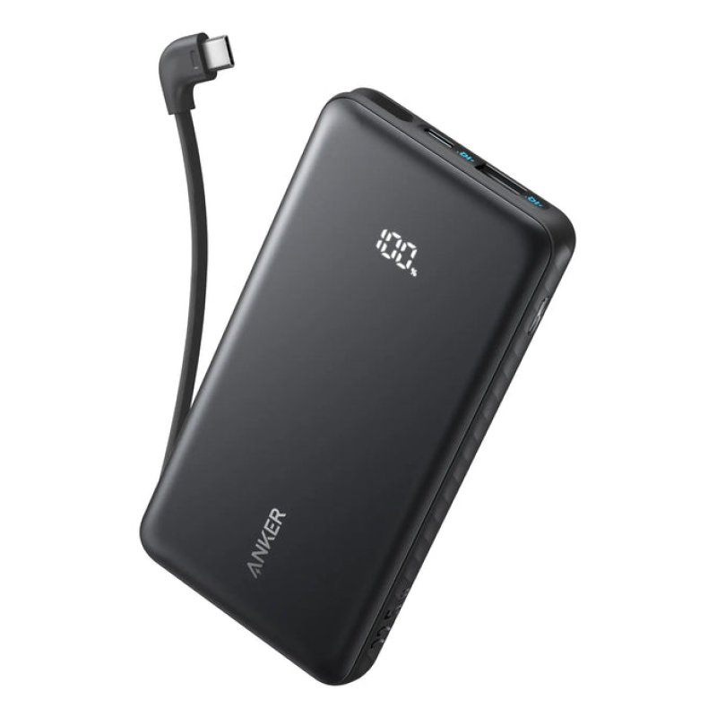 POWERBANK ANKER 10000 MAH 30W CON CON CABLE USB-C INTEGRADO