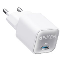 CARGADOR DE PARED ANKER ZOLO 30W 1 PUERTO USB-C BLANCO
