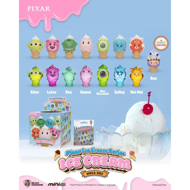DISNEY - Pixar Ice Cream Series - Blind Box Set 24 Figurine 3.5cm