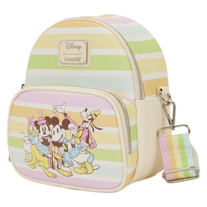MICKEY & AMIS - Rainbow stripes - Sac bandoulière Loungefly