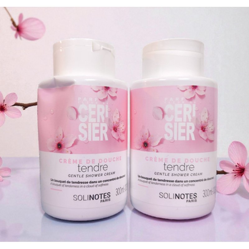 Solinotes Paris Fleur De Cerisier Cherry Blossom Shower Cream 1014 Oz