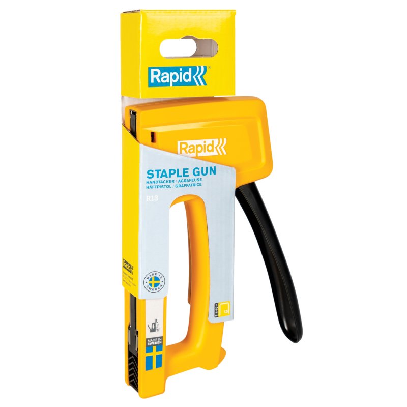 Rapid Pistolet agrafeur R13, blister, jaune