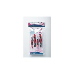 Sibel Gator Section Clips Mixed Sizes 911 Pink 4 Pack