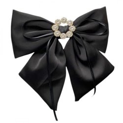 Ecarla Hair Clip With Diamonds Black Xl Sp441cz