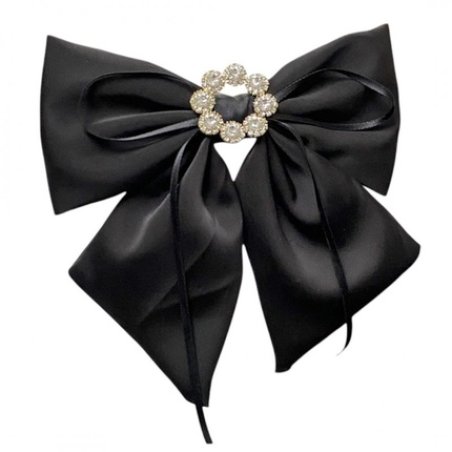 Ecarla Hair Clip With Diamonds Black Xl Sp441cz