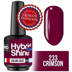 Mollon 233 Crimson Hybrid Nail Polish Shine System Uvled Color